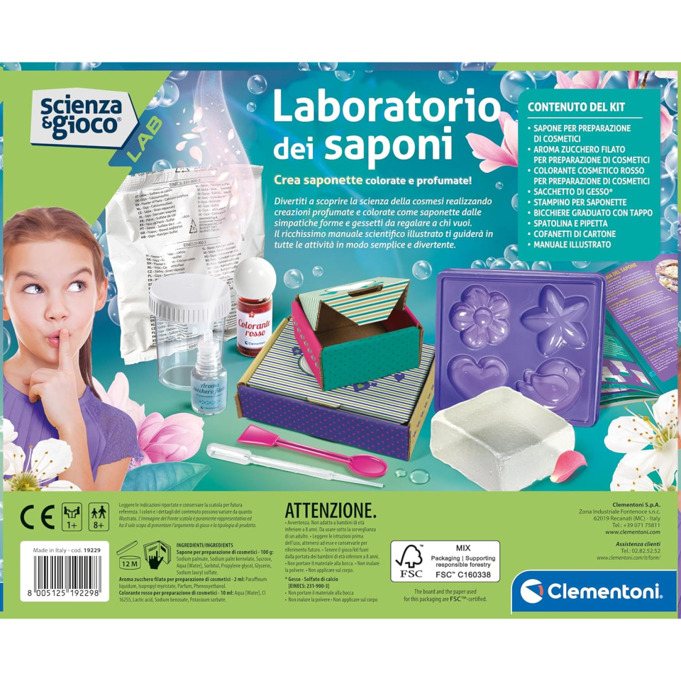 Clementoni Laboratorio dei Saponi - Kit Scientifico Saponette