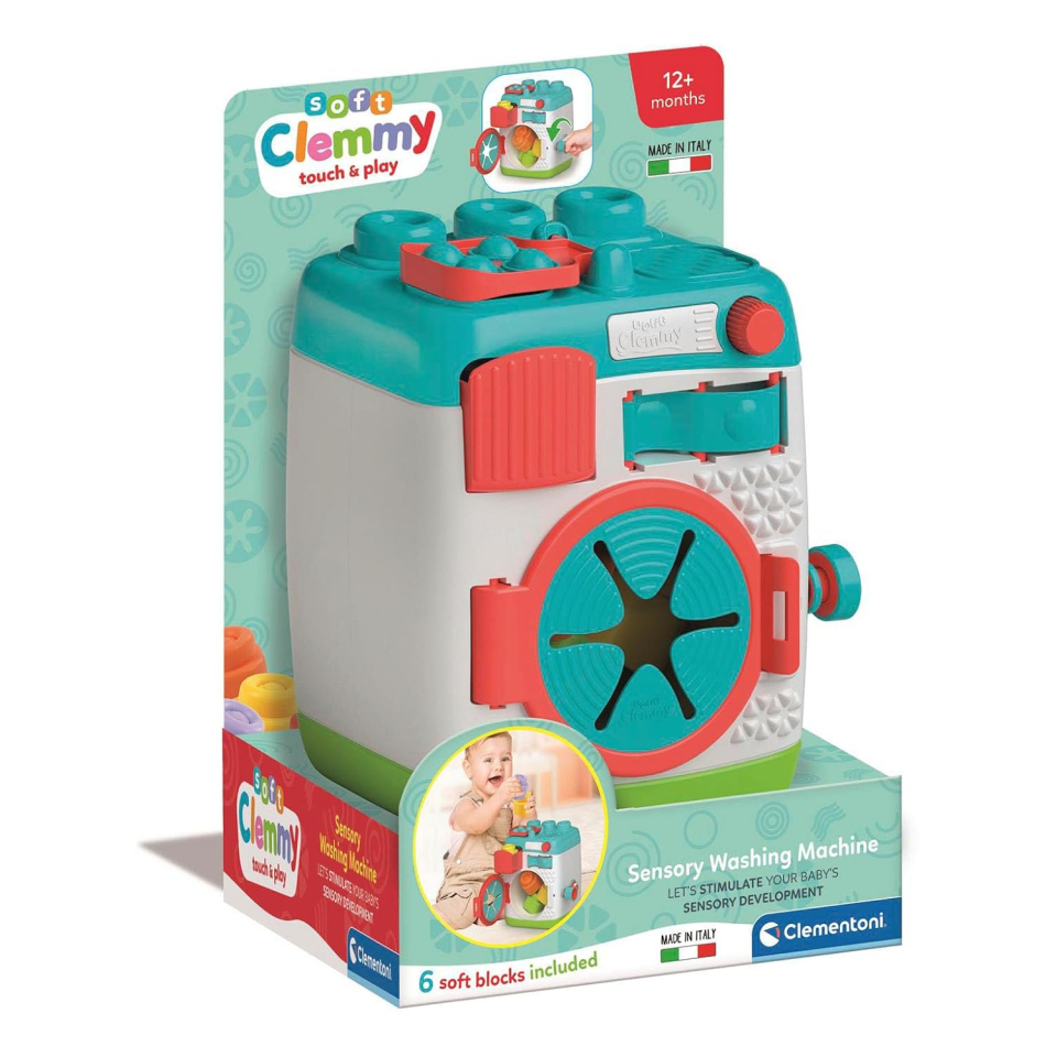 Clementoni Baby Lavatrice Sensoriale – Gioco Interattivo da 12 Mesi