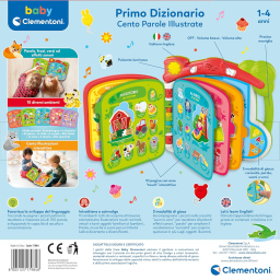 Clementoni Baby Scopro il Mondo – Libro Interattivo 100 Parole