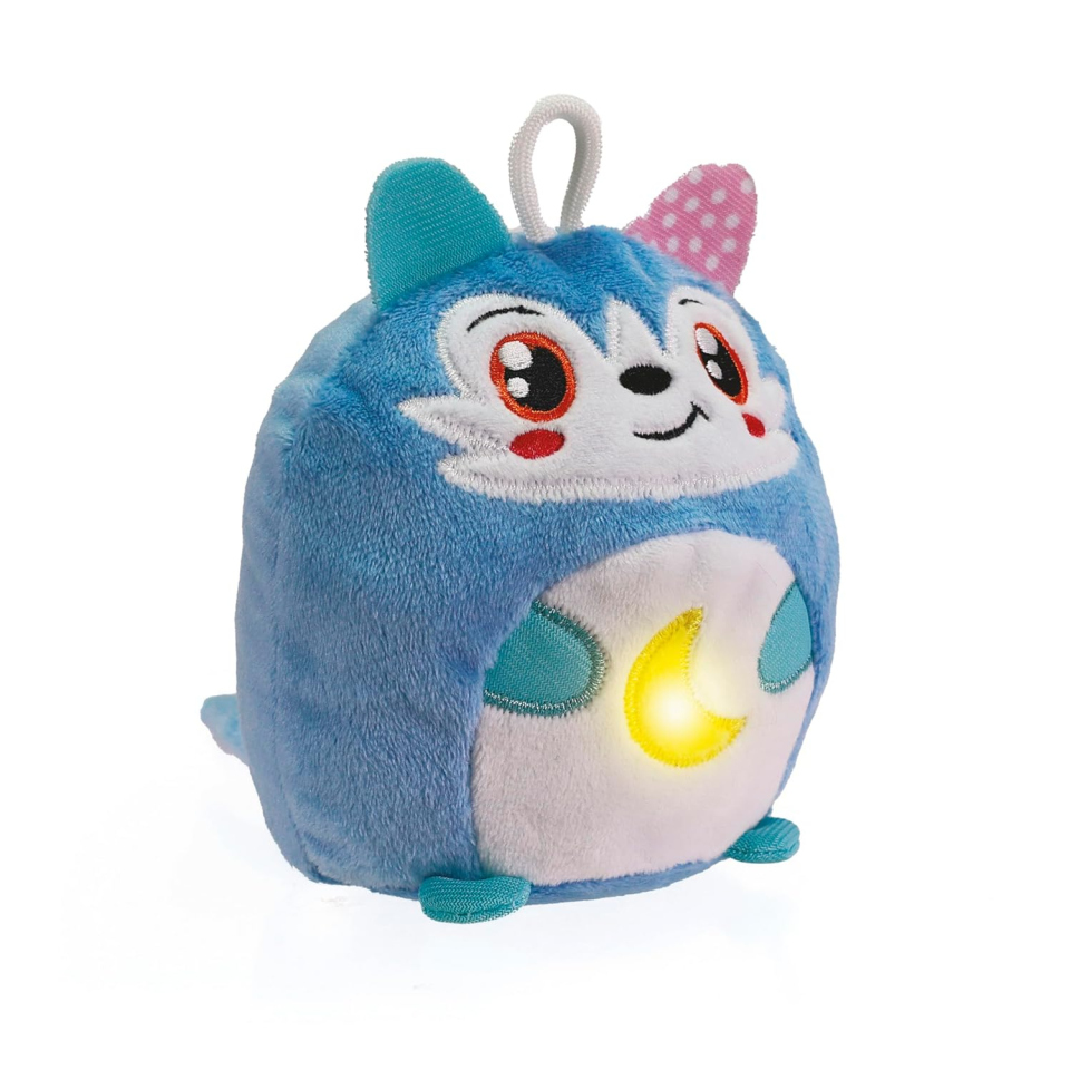 Clementoni Baby Lupetto Luce Notturna con Melodie e Suoni Bianchi