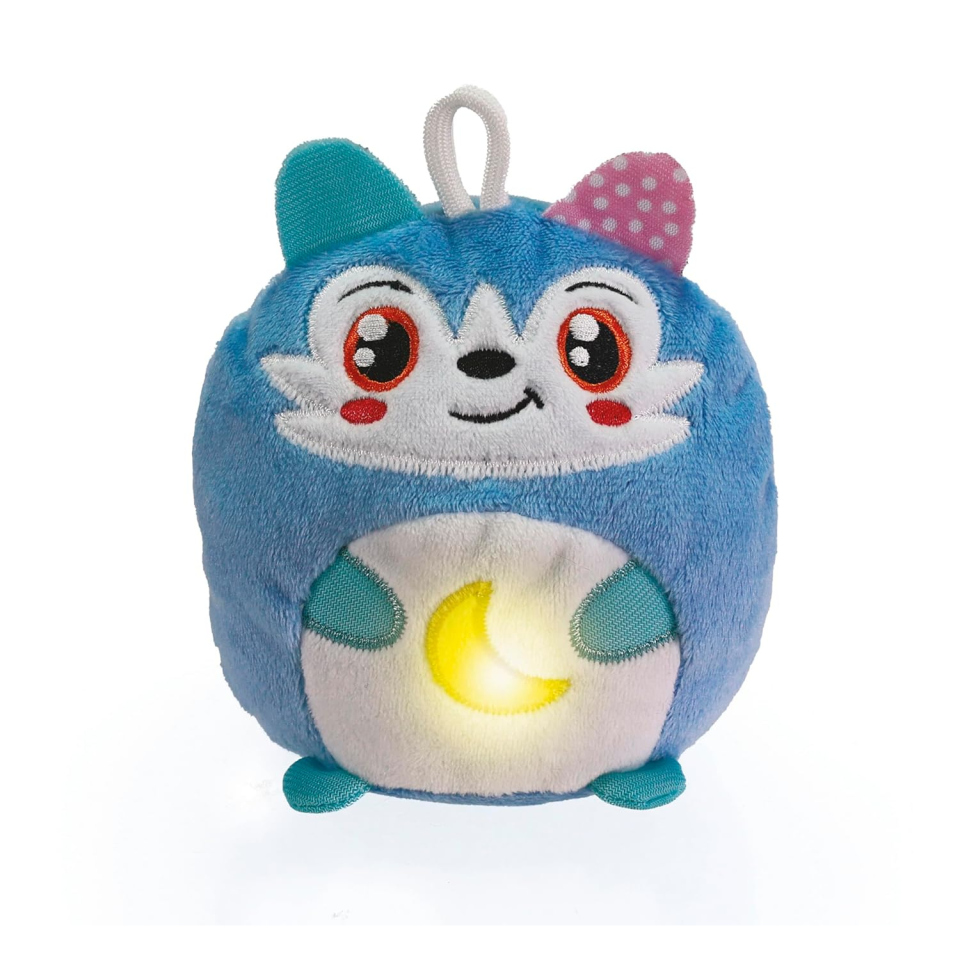 Clementoni Baby Lupetto Luce Notturna con Melodie e Suoni Bianchi