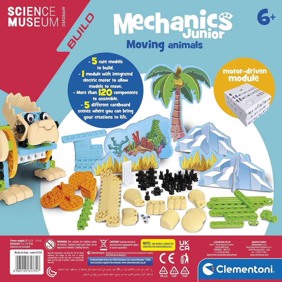 Clementoni Maker's Lab Animali in Movimento – Set Costruzioni Motorizzate