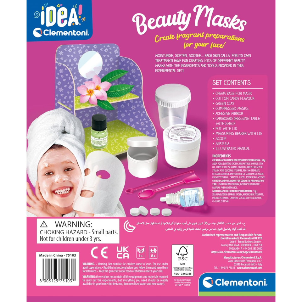 Clementoni Maschera Idea – Kit Scienze di Bellezza Naturale