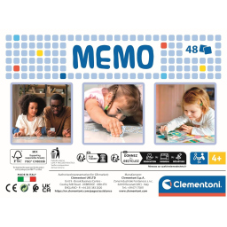 Clementoni Memo Pocket Marvel Spidey – Gioco di Memoria 48 Tessere