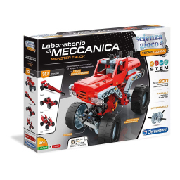 Clementoni Scienza e Gioco Build – Monster Trucks, Kit Meccanica 200+ Pezzi