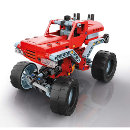 Clementoni Scienza e Gioco Build – Monster Trucks, Kit Meccanica 200+ Pezzi