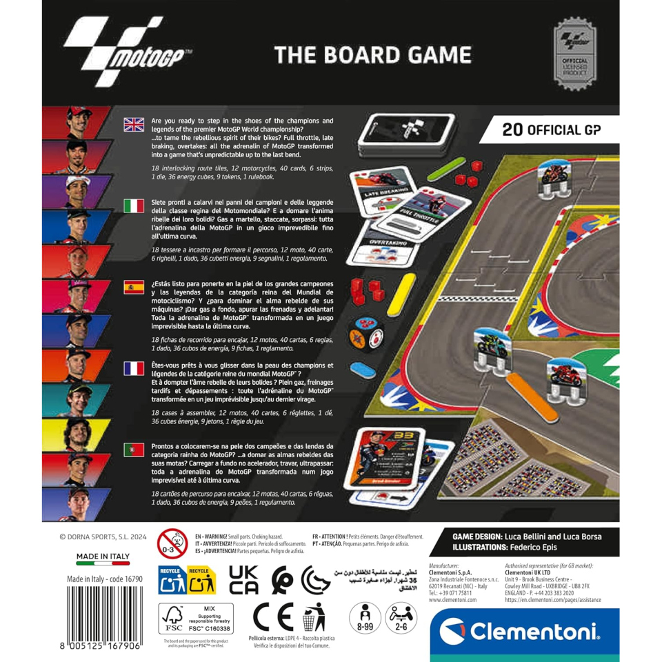 Clementoni MotoGP – Gioco da Tavolo del Motomondiale