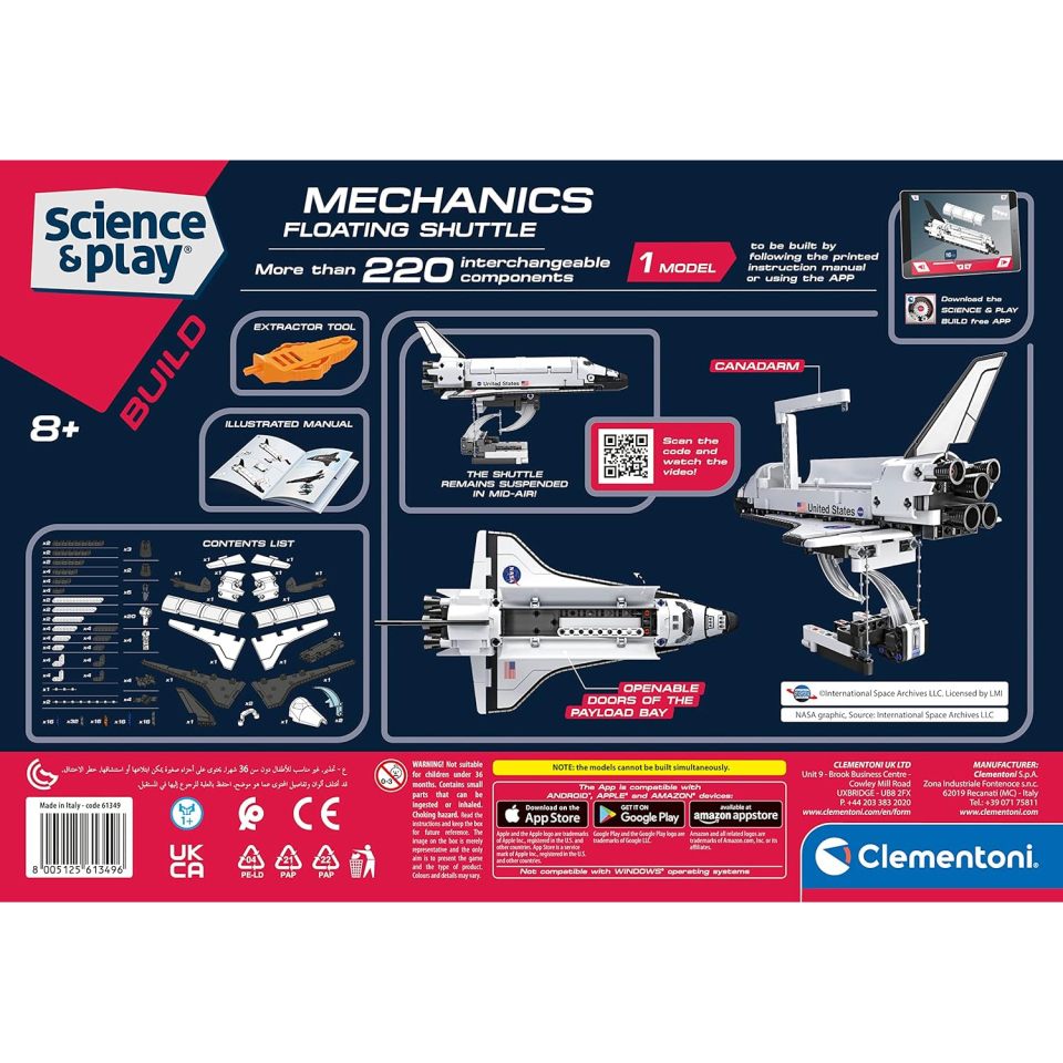 Clementoni Navetta Spaziale NASA Galleggiante – Kit Costruzioni Educativo