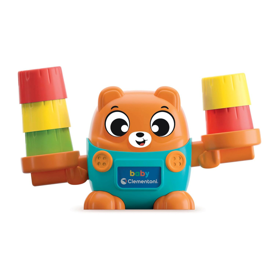 Clementoni Baby Montessori Orsetto Bilancia con Tronchetti Colorati