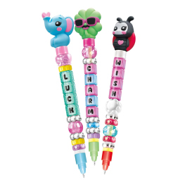 Clementoni Idea – Penne Creative con Messaggi e Charms Portafortuna