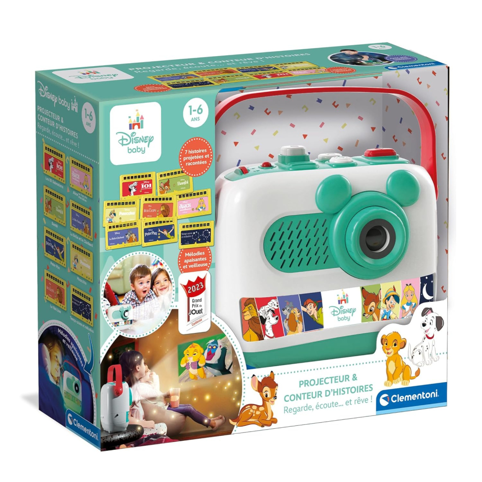 Clementoni Proiettore Storie Disney Baby con Ninne Nanne