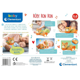 Clementoni Roby Ron Ron – Gatto Peluche Interattivo con Fusa e Melodie