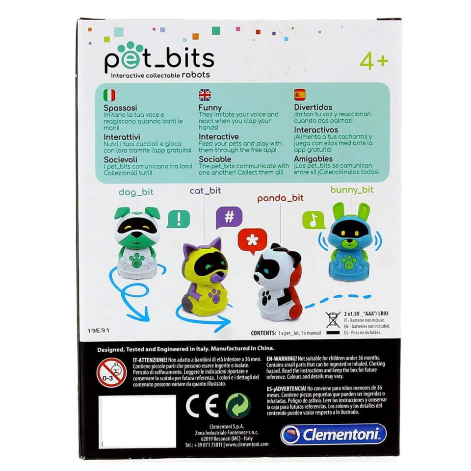 Clementoni Sapientino robot Panda Bit coding dai 4 anni