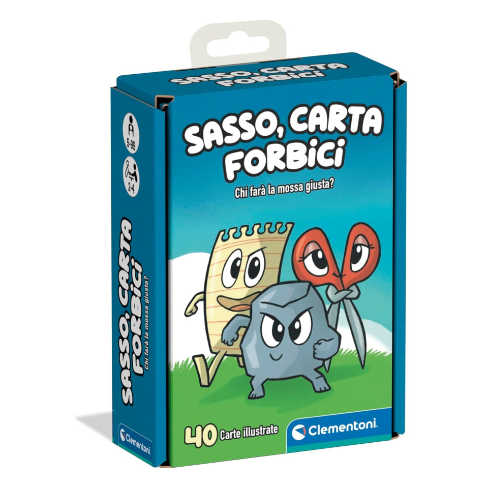 Clementoni Sasso Carta Forbici – Gioco di Carte per Bambini