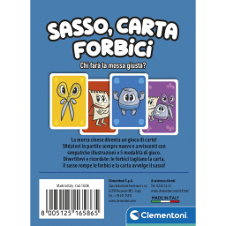 Clementoni Sasso Carta Forbici – Gioco di Carte per Bambini