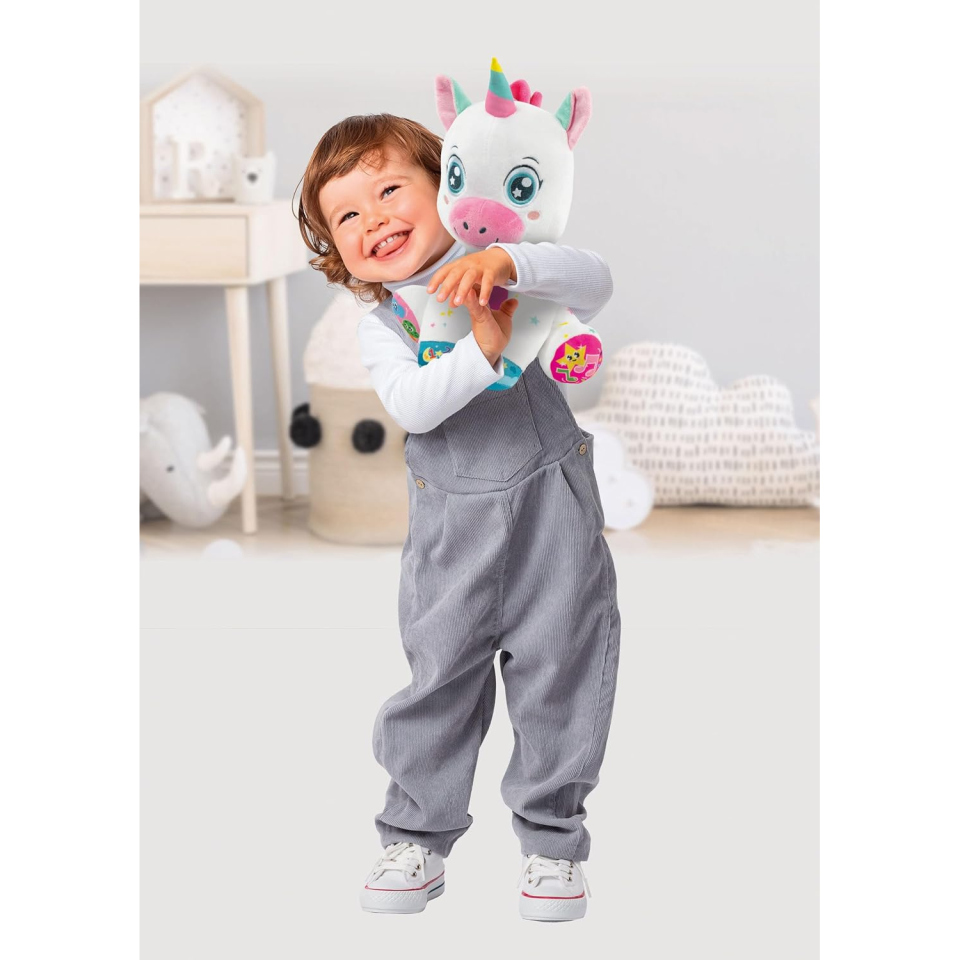 Clementoni Baby Scintilla – Unicorno Peluche Interattivo Musicale
