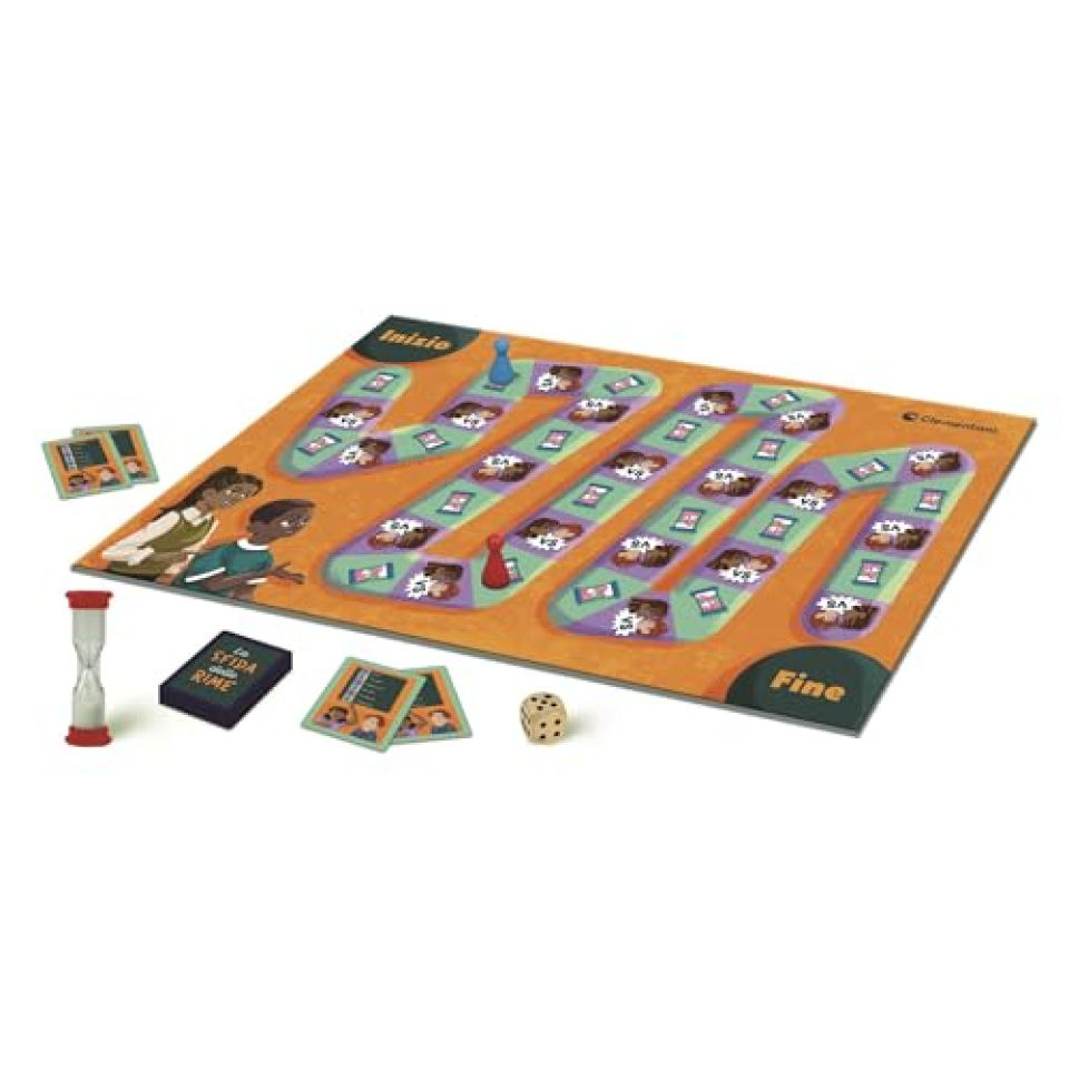 Clementoni La Sfida delle Rime – Gioco da Tavolo di Parole