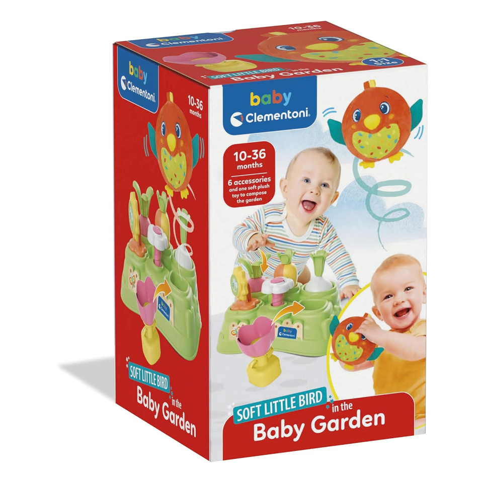 Clementoni Soft Little Bird – Giardino Forme e Incastri per Neonati