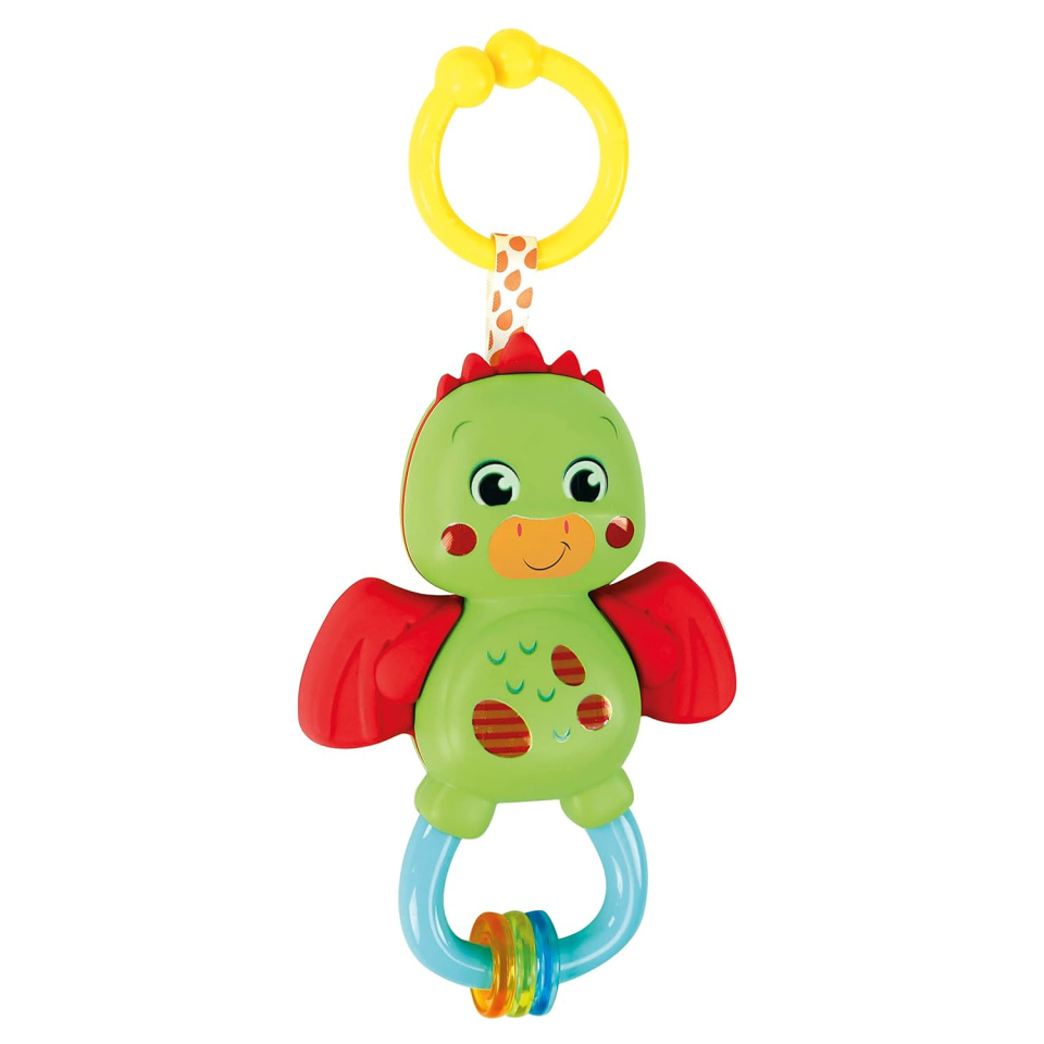 Clementoni Little Dragon Rattle - Sonaglio Draghetto per Neonati