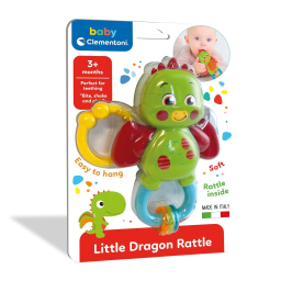 Clementoni Little Dragon Rattle - Sonaglio Draghetto per Neonati