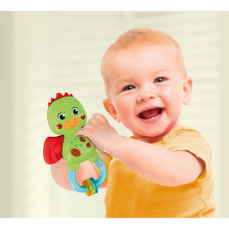Clementoni Little Dragon Rattle - Sonaglio Draghetto per Neonati