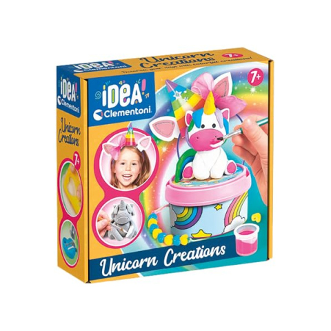 Clementoni Surprise Box Rainbow & Unicorn – Kit Creativo 4 Lavoretti