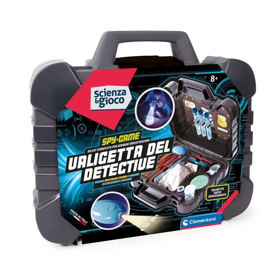 Clementoni Valigetta del Detective – Kit Scienza Forense 8+