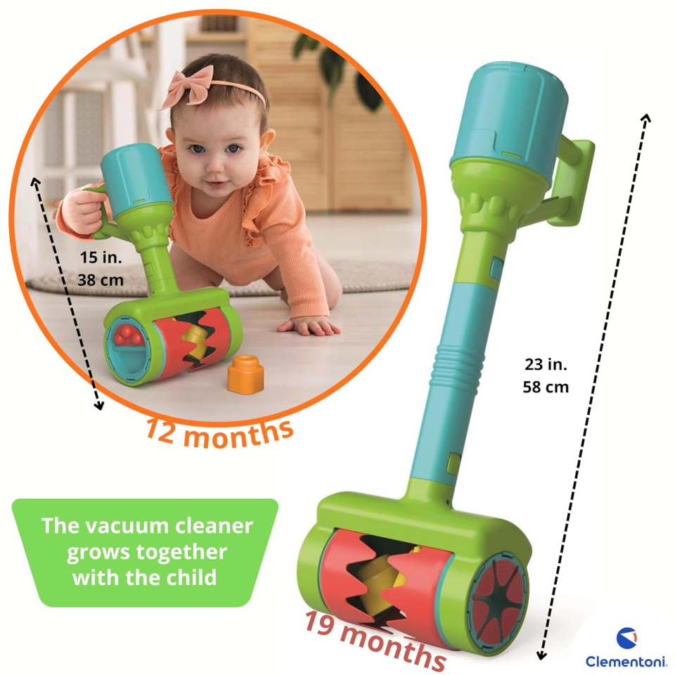 Clementoni Soft Clemmy Aspirapolvere Sensoriale - Gioco Attività 12+ Mesi