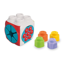 Clementoni Clemmy Cubo Sensoriale Morbido con Mattoncini 6 Mesi+
