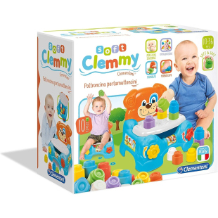 Clementoni Soft Clemmy Poltroncina Cagnolino con Mattoncini Morbidi