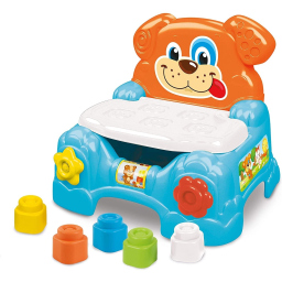 Clementoni Soft Clemmy Poltroncina Cagnolino con Mattoncini Morbidi
