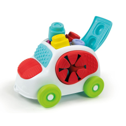Clementoni Soft Clemmy Sensory Car – Macchinina Sensoriale con 8 Mattoncini Morbidi