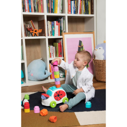 Clementoni Soft Clemmy Sensory Car – Macchinina Sensoriale con 8 Mattoncini Morbidi