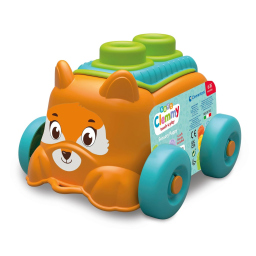 Clementoni Soft Clemmy Sensory Puppy – Cesto Volpe con Mattoncini Morbidi 6-36 Mesi