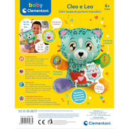 Clementoni Baby Cleo e Leo – Peluche Interattivo Parlante con Cucciolo