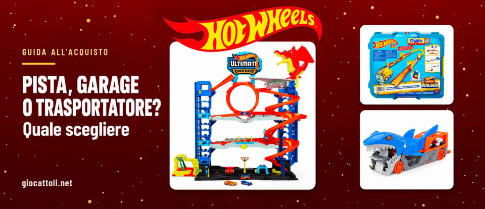Confronto Pista, Garage e Trasportatore Hot Wheels