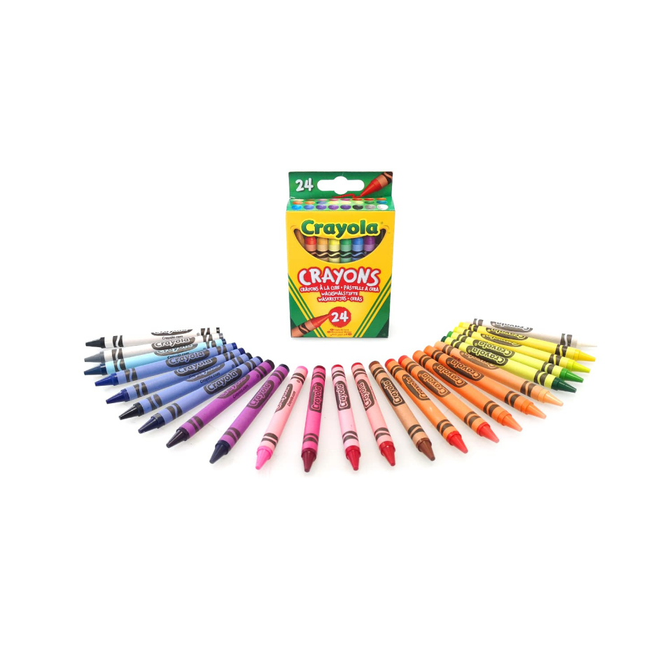 Crayola pastelli a cera 24 colori dai 3 anni