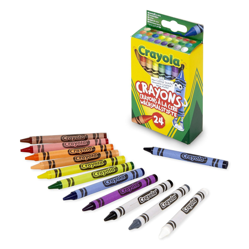 Crayola pastelli a cera 24 colori dai 3 anni