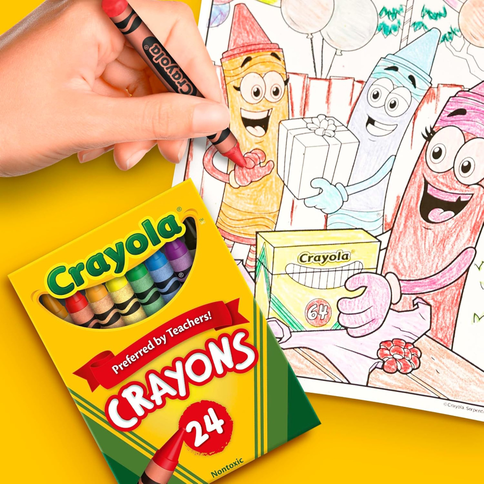 Crayola pastelli a cera 24 colori dai 3 anni