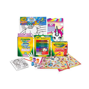 Crayola Set Colori Unicorno con Pennarelli, Pastelli e Pittura su Tela