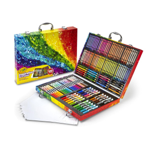 Crayola Valigetta Colori Arcobaleno con pennarelli e pastelli
