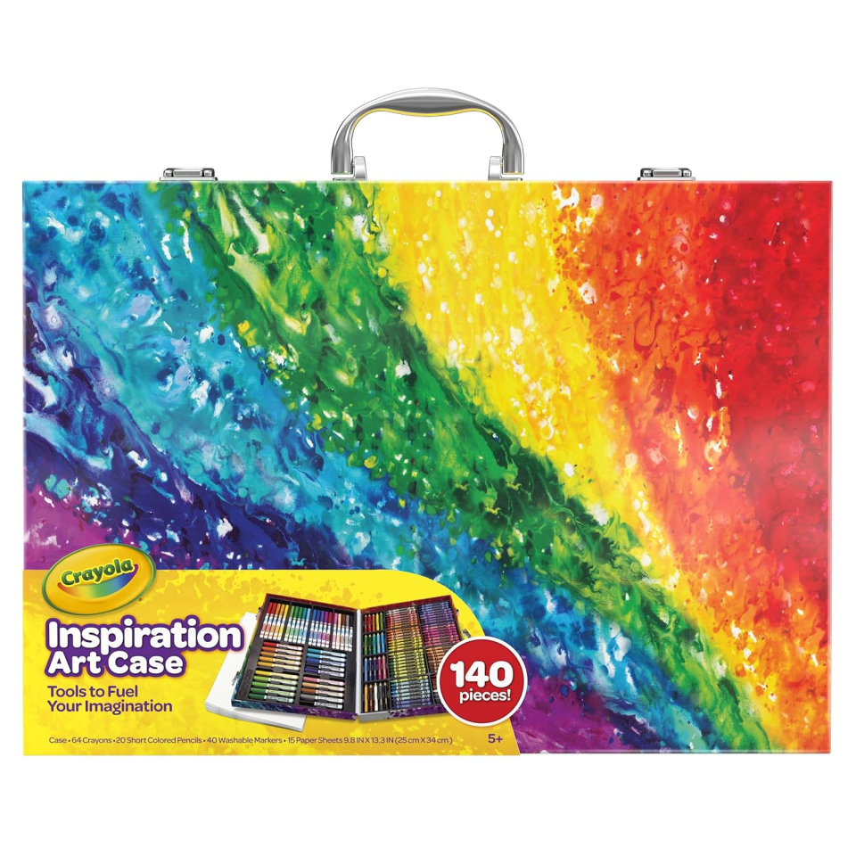 Crayola Valigetta Colori Arcobaleno con pennarelli e pastelli