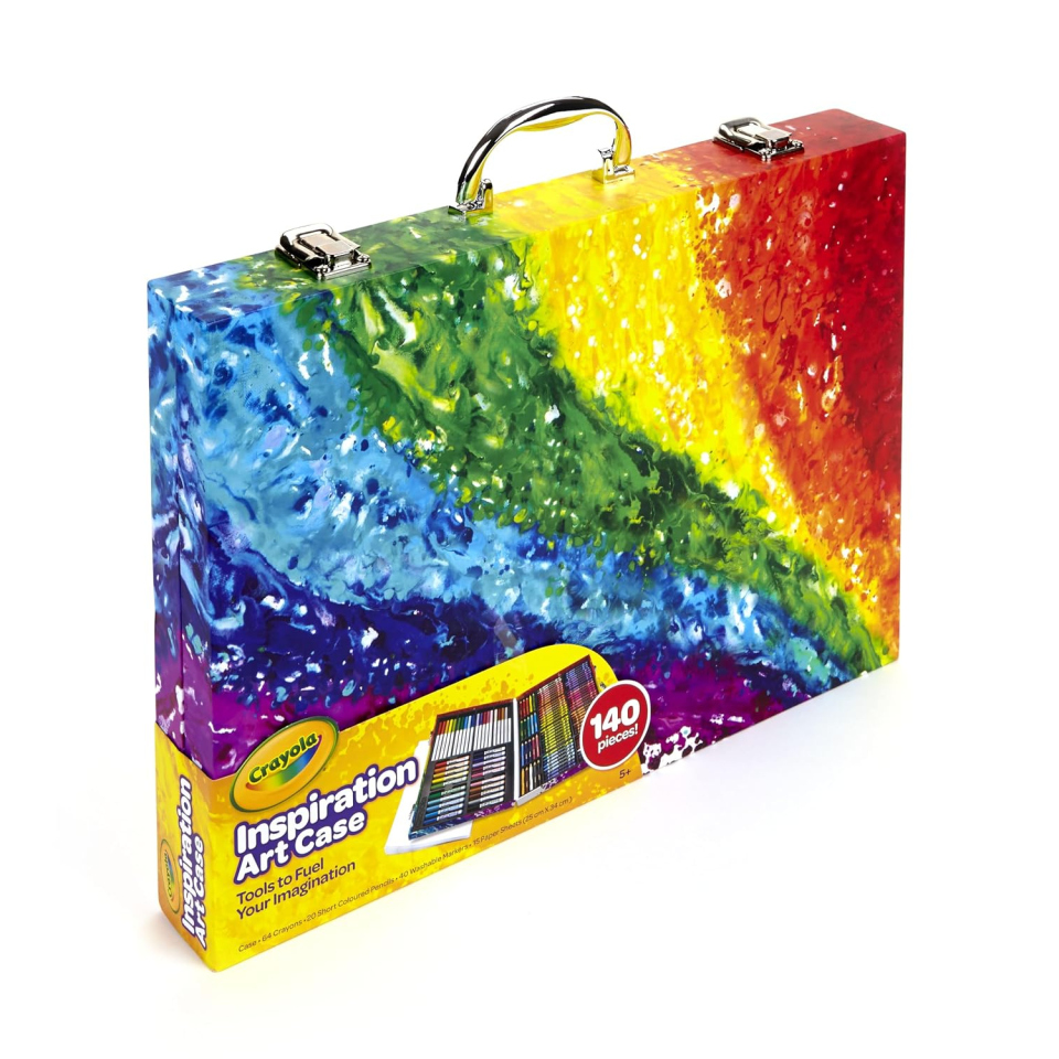 Crayola Valigetta Colori Arcobaleno con pennarelli e pastelli