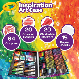 Crayola Valigetta Colori Arcobaleno con pennarelli e pastelli