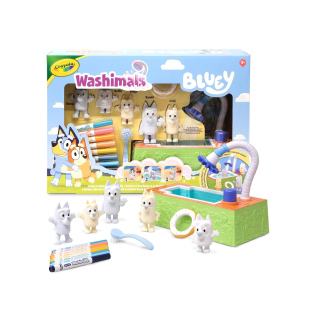 Crayola Washimals Bluey set piscina con 5 cuccioli