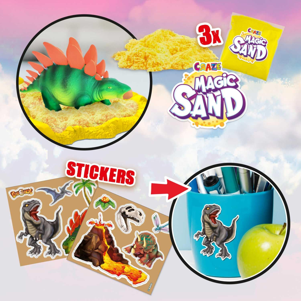 CRAZE Calendario Avvento Dinosauri – Playset DinoRex con 24 Sorprese