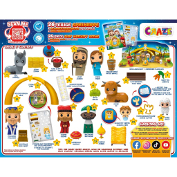 CRAZE Calendario Avvento Presepe con 24 Figure 3D
