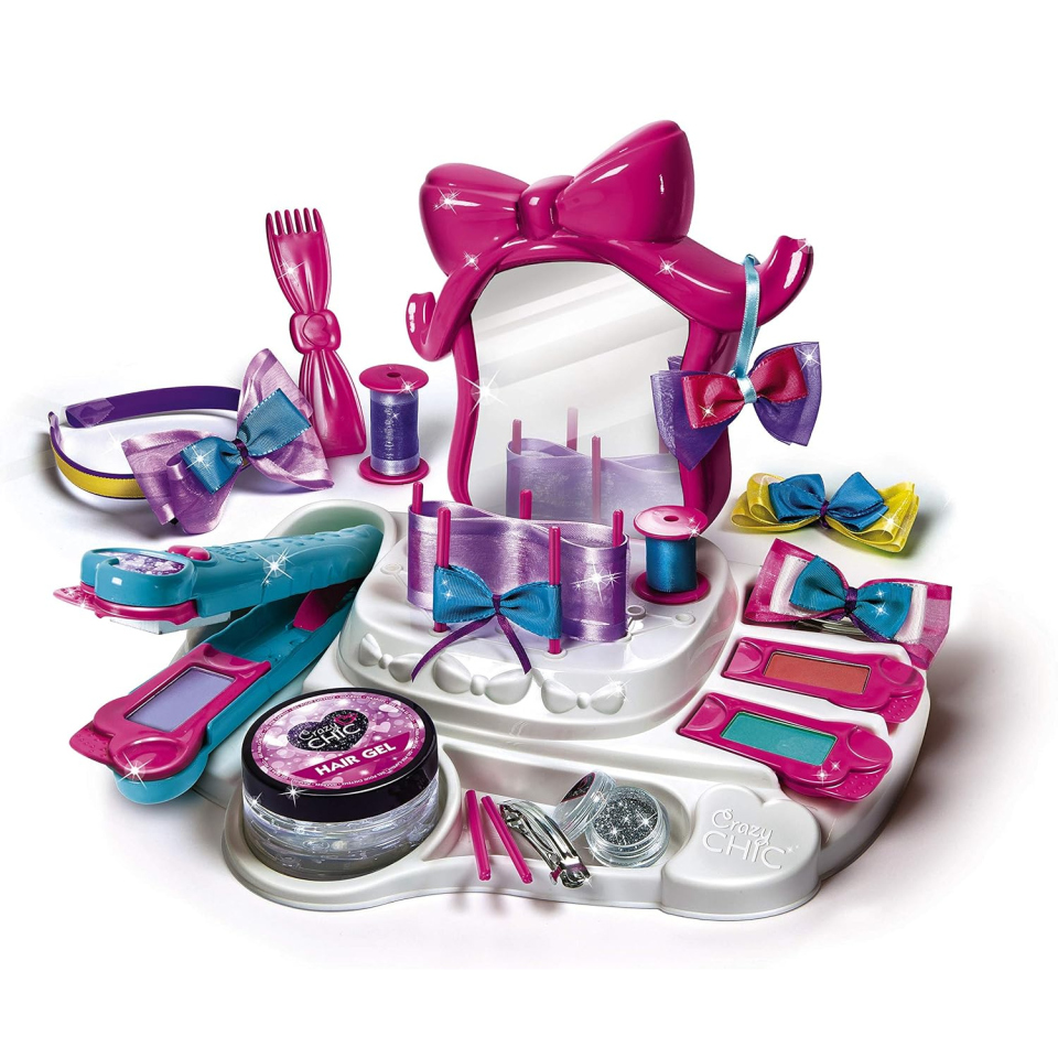Clementoni Crazy Chic Capelli da Star – Set Creativo con Piastra Colora Capelli