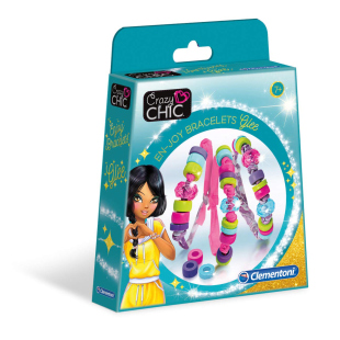 Clementoni Crazy Chic Glee Bracelets – Kit Braccialetti Creativi