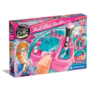 Clementoni Crazy Chic Nail Art Studio – Kit Manicure Creativa 6+